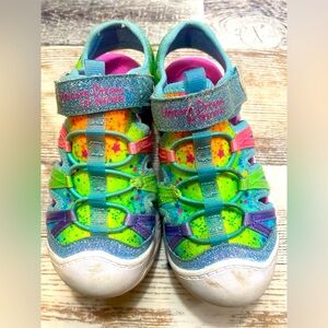 Skechers  Light Up Unicorn Dreams Explorer Multicolor Sandals/Sneakers Size 10